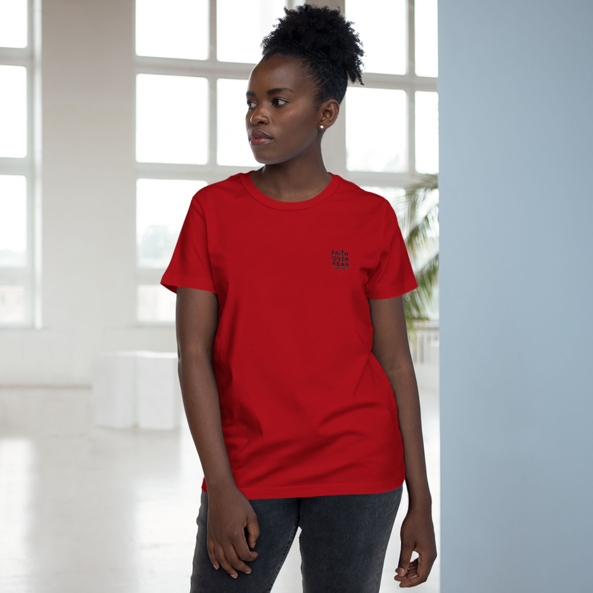 Faith over Fear — Women's Premium Tee