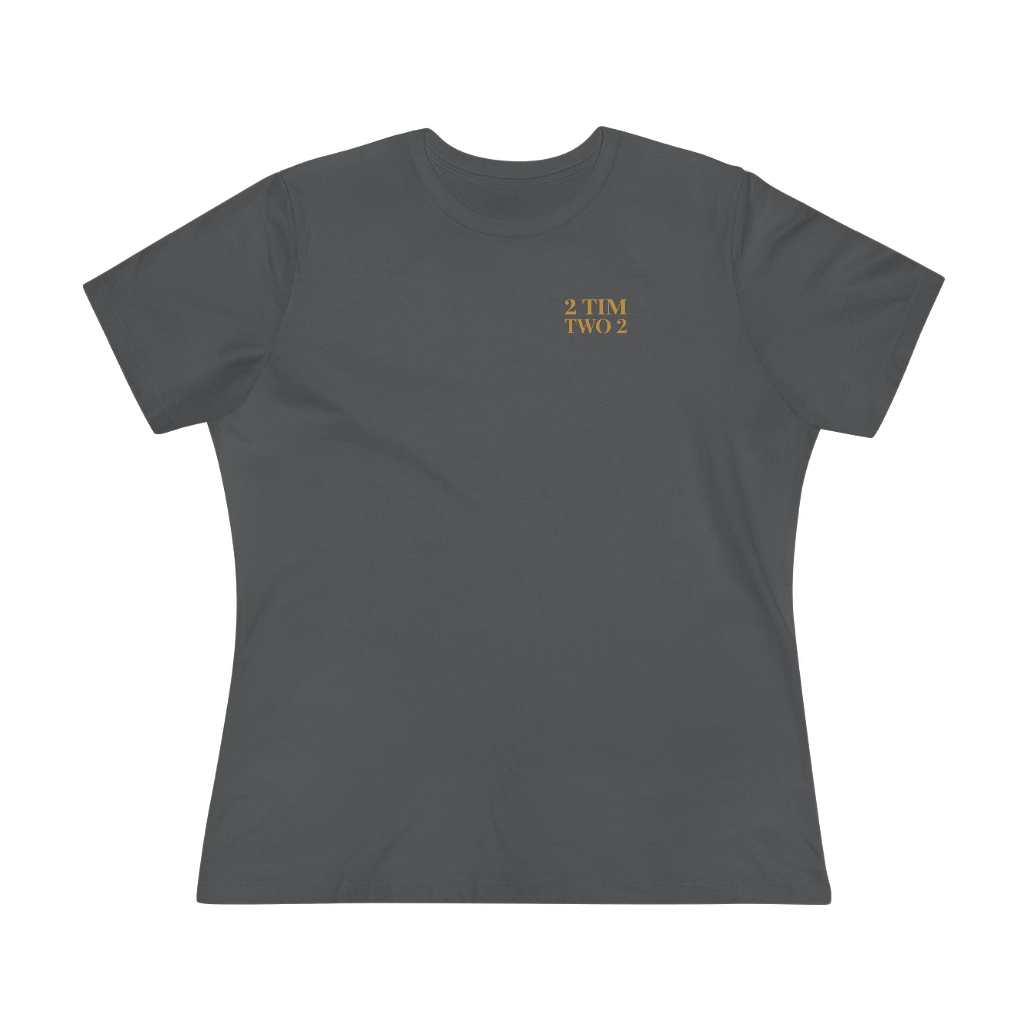 2 Tim 2 Two — Women's Bella+Canvas 6400, Asphalt, front