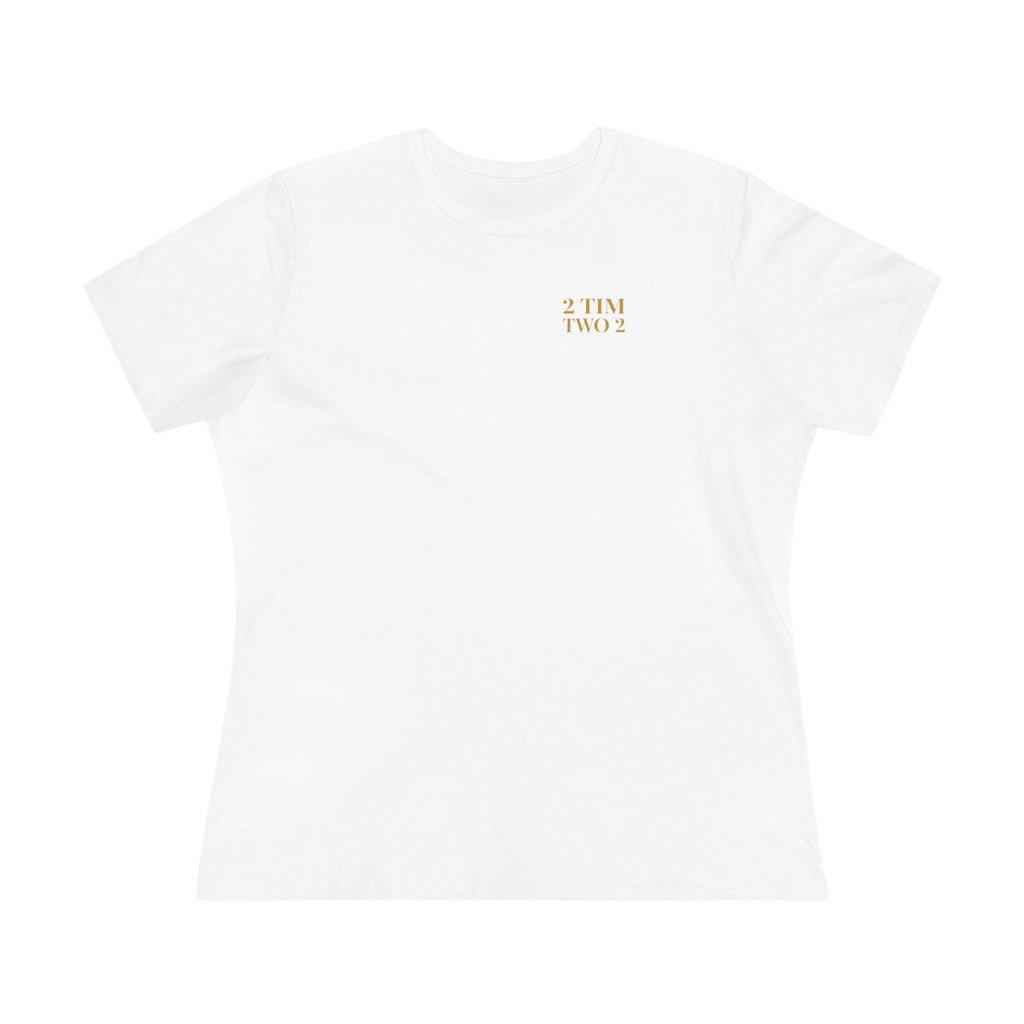 2 Tim 2 Two — Women's Bella+Canvas 6400, White, front