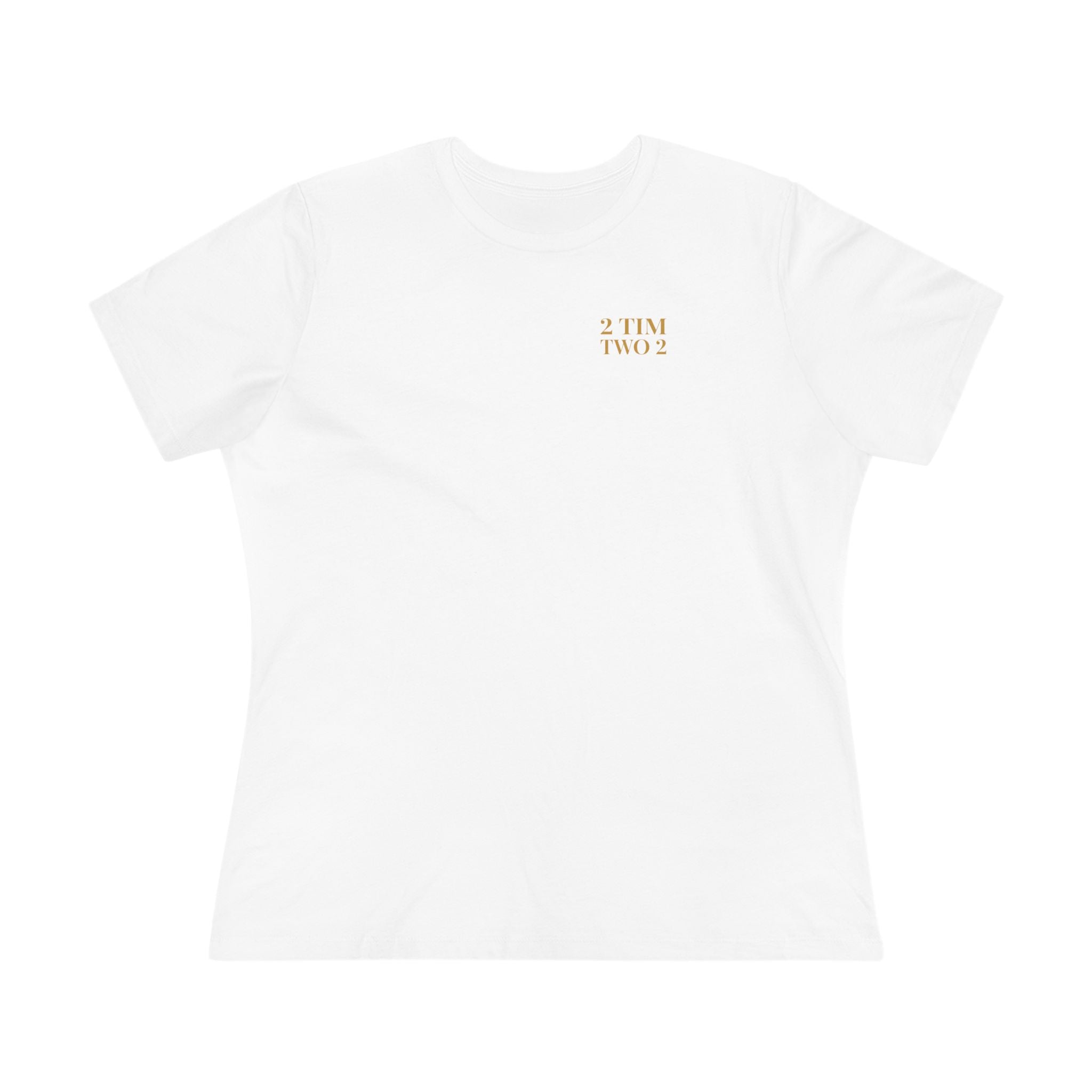 2 Tim 2 Two — Women's Bella+Canvas 6400, White, front
