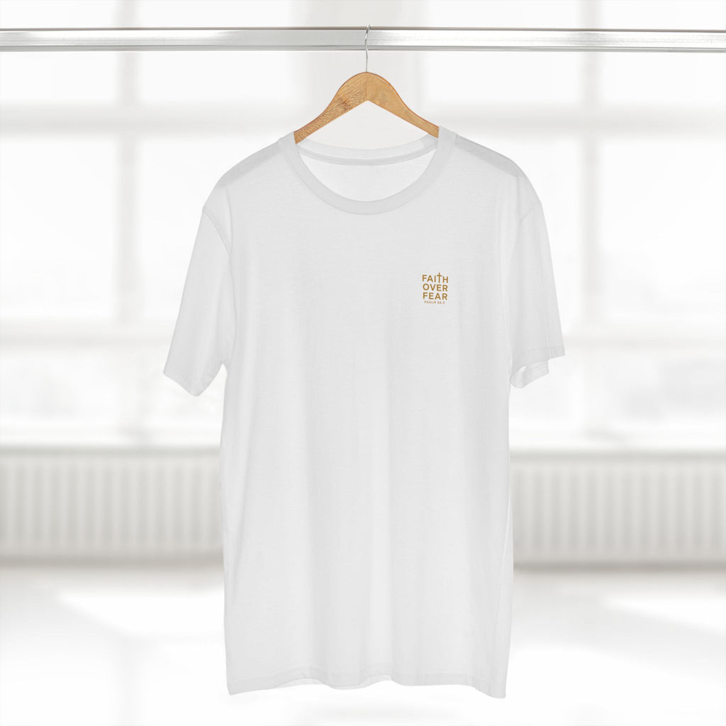 Faith over Fear — Men's AS Colour 5001, White, hanger