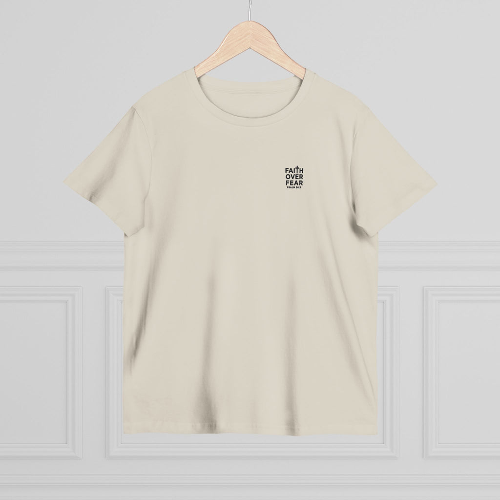 Faith over Fear — Women's AS Colour 4001, Bone, hanger