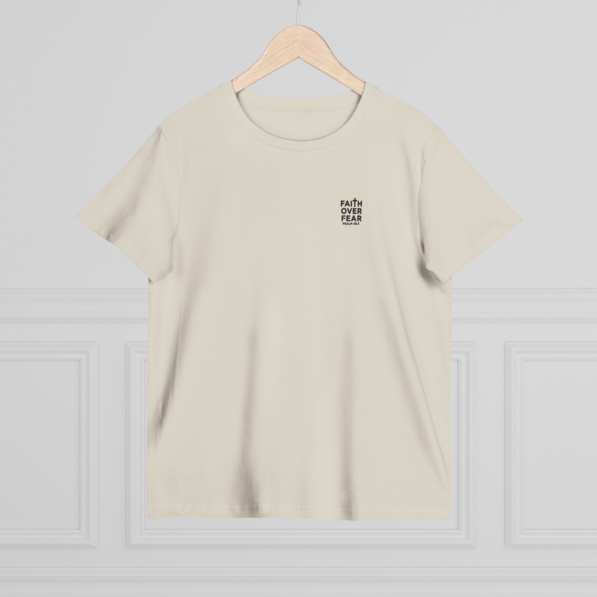 Faith over Fear — Women's AS Colour 4001, Bone, hanger