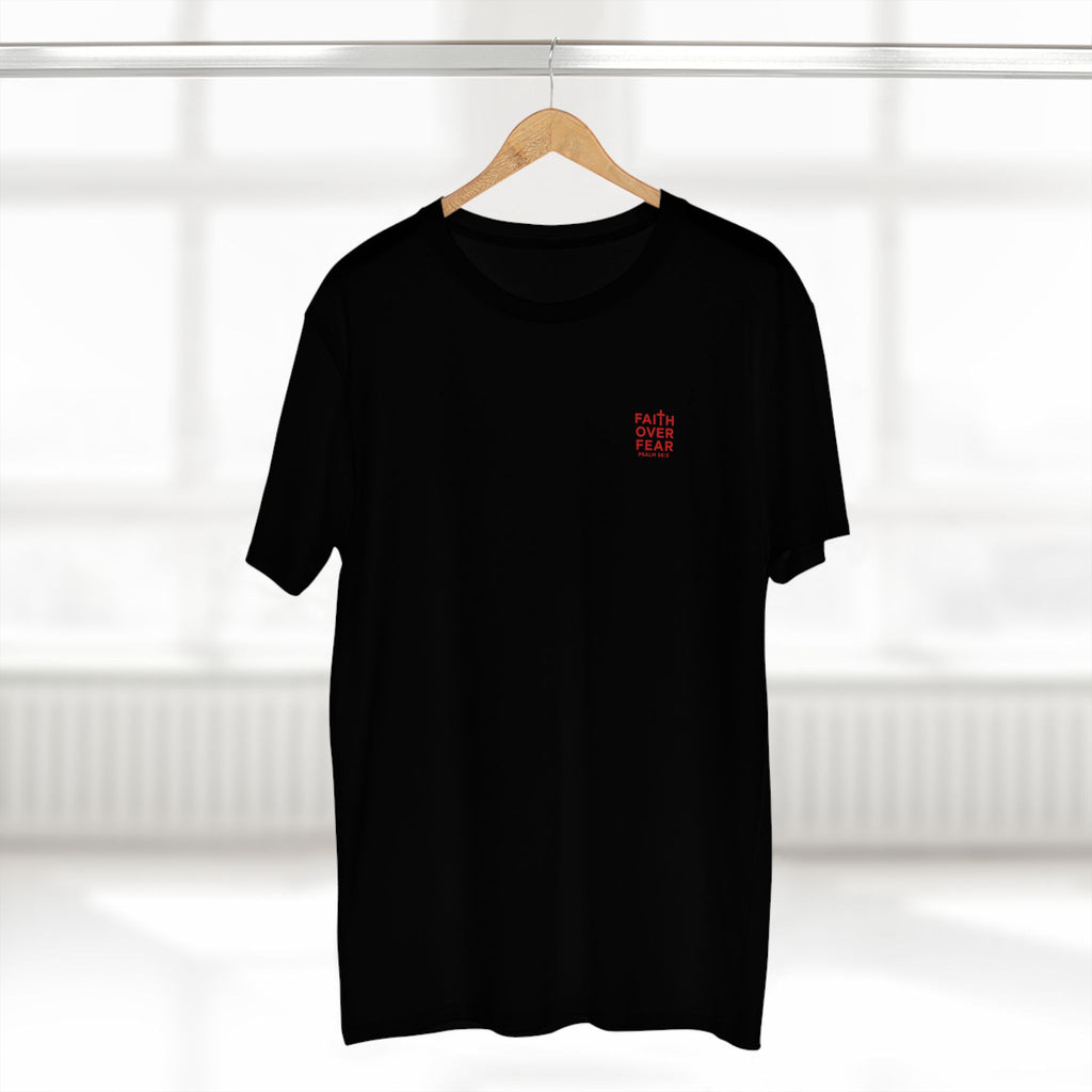 Faith over Fear — Men's AS Colour 5001, Black, hanger